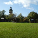 Sportpark – Blick auf den Wasserturm